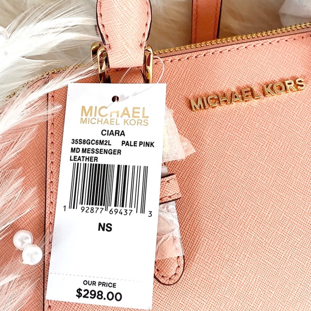 ๐New MICHAEL KORS๐ CIARA PALE PINK MEDIUM - Picture 7 of 7